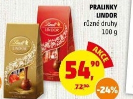 Bonboniéra Pralinky Lindor Lindt