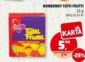Bonbony Tutti Frutti Red Band