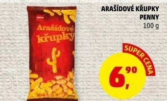 Křupky arašídové Penny