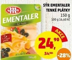 Sýr Ementál 45% Mlekovita