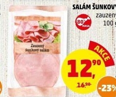 Salám šunkový zauzený