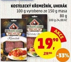 Salám Uherák Premium Kostelecké uzeniny