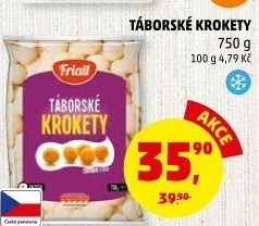 Krokety mražené táborské Friall