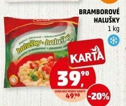 Halušky bramborové mražené Vinica