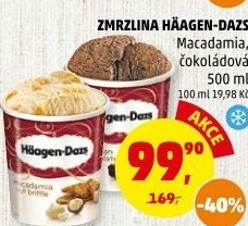 Zmrzlina v kelímku Häagen-Dazs