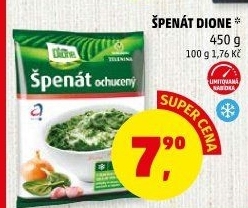 Špenát mražený Dione