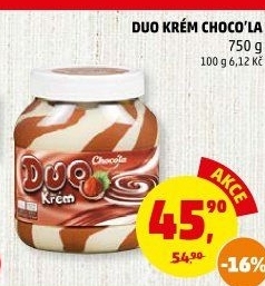 Čokokrém Duo Choco'la