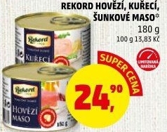 Hovězí maso Rekord - konzerva