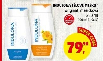 Tělové mléko Indulona