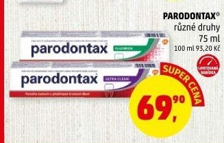 Pasty na zuby Parodontax