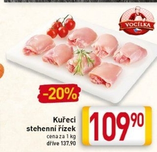 Kuřecí stehenní řízky Vocílka