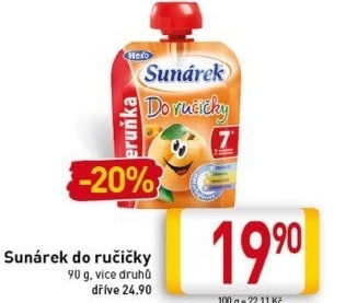 Příkrmy Do ručičky Sunárek