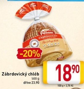 Chléb zábrdovický Penam