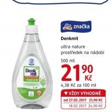Prostředek na nádobí nature Denkmit