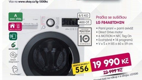 Pračka LG F84A8TDH2N