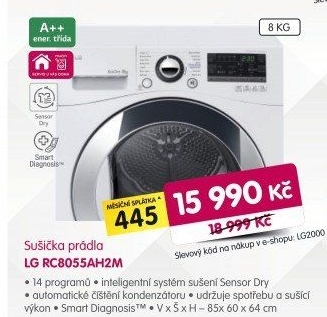 Sušička prádla LG RC8055AH2M