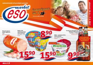 akční leták ESO MARKET 26.4.2017-7.5.2017