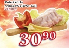 Kuřecí křídla mražená DZ Klatovy