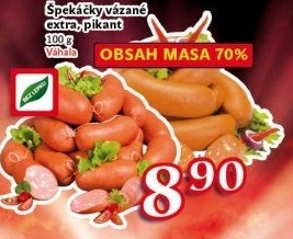 Špekáčky extra vázané Váhala