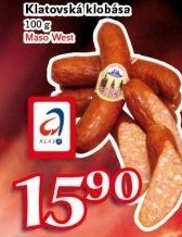 Klatovská klobása Maso West