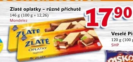 Oplatky Zlaté Opavia