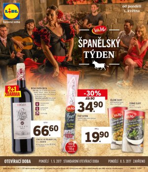 akční leták Lidl 1.5.2017-7.5.2017