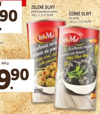 Olivy plněné Sol&amp