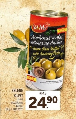 Olivy plněné Sol&amp