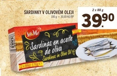 Sardinky v oleji Sol&amp