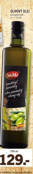 Olivový olej extra panenský Sol&amp
