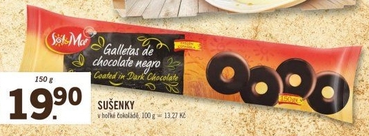 Sušenky v čokoláděSol&amp