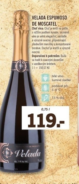 Sekt Velada Espumoso De Moscatel