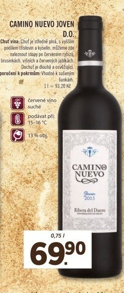 Víno červené Joven Camino Nuevo