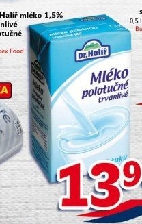 Trvanlivé mléko Dr. Halíř - 1,5% polotučné