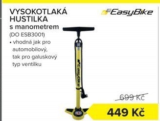Vysokotlaká hustilka s manometrem EasyBike