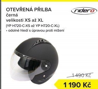 Přilba na motorku Ridero