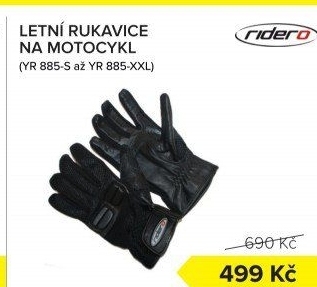 Motorkářské rukavice Ridero