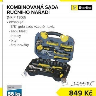 Sada ručního nářadí Starline