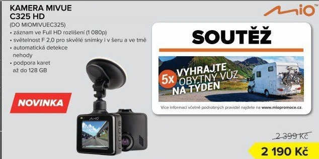 Kamera do auta Mio Mivu C325