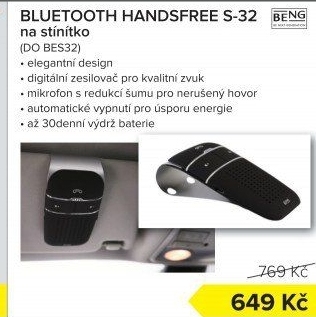 Bluetooth handsfree Beng S-32