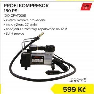 Kompresor Carface 150 PSI