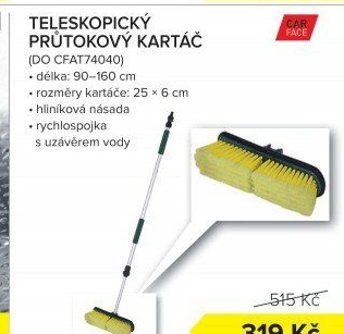 Teleskopický kartáč Carface