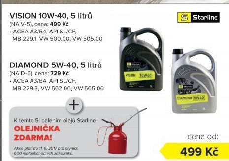 Motorový olej 5 W - 40 Diamond Starline