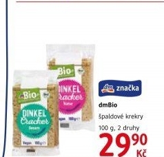 Krekry špaldové dm Bio