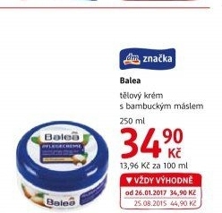 Tělový krém Balea