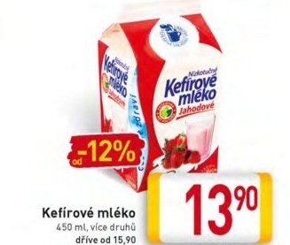 Kefírové mléko ochucené Mlékárna Valašské Meziříčí
