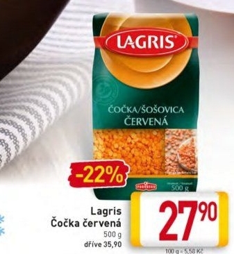 Čočka červená Lagris