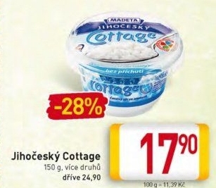 Sýr Cottage Jihočeský Madeta