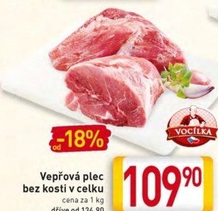 Vepřová plec bez kosti Vocílka
