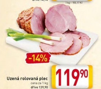 Uzená rolovaná plec